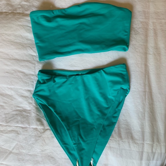 Fashion Nova Beach Vixen Bikini Set Teal - Picture 1 of 4